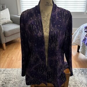 Elegant Purple Women's Cardigan